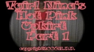 Tgirl Nina's Hot Pink Upskirt Part 1