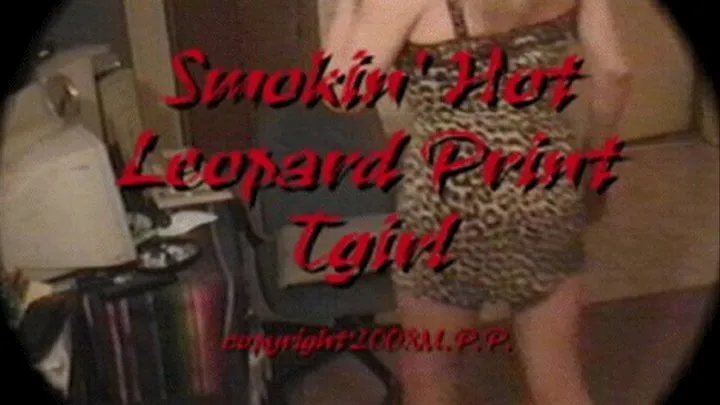 Smokin' Hot Leopard Print Tgirl