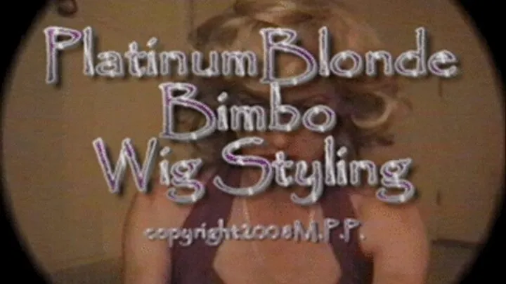 Platinum Blonde Bimbo Wig Styling