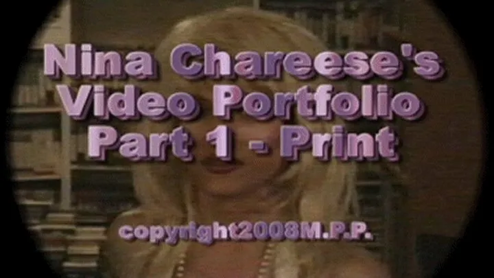 Nina Chareese's Video Portfolio Part 1