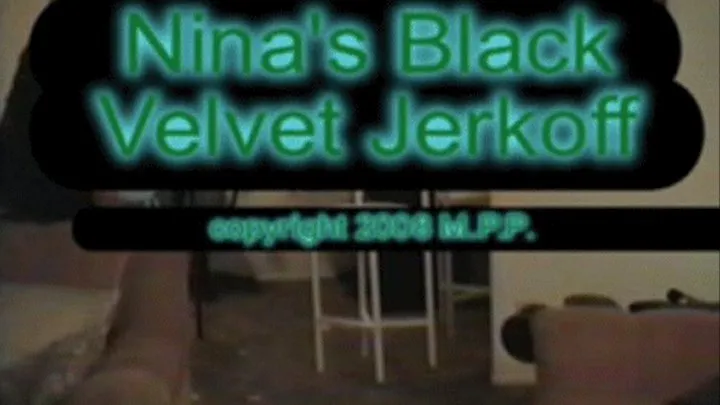 Nina Black Velvet Jerkoff