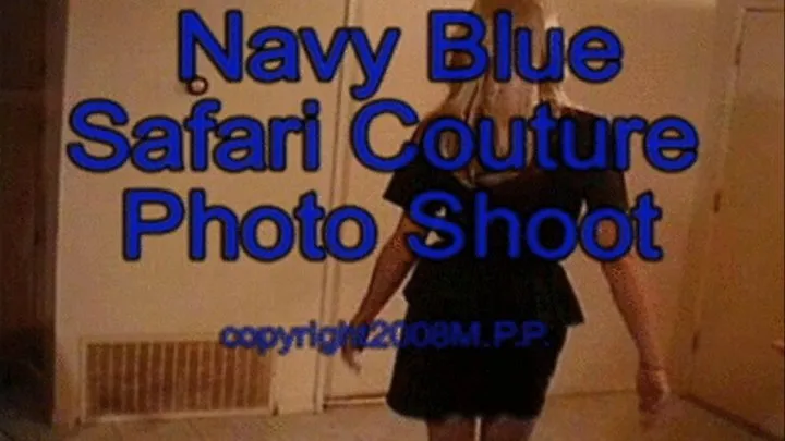 Navy Blue Safari Couture Photo Shoot