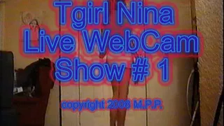 Tgirl Nina Live Webcam Show #1