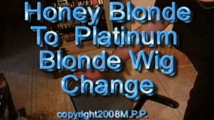 Honey Blonde To Platinum Blonde Wig Change