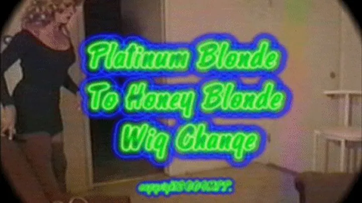 Platinum Blonde To Honey Blonde Wig Change