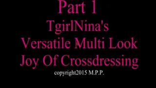 Part 1 TgirlNina Versatile Multi Look Joy Of Crossdressing