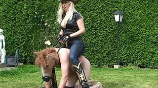 Cowgirls know how to ride human horses - 2