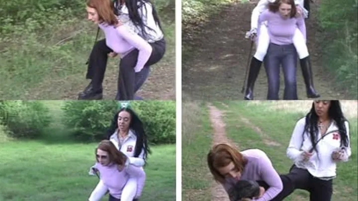 PONYGIRL 4a -Mistress Mona & Slavegirl