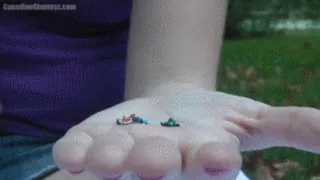 Nikki's Micro Neighbours Crushed By Her Toes