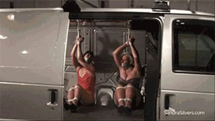 Van Ride Turns to Bound & Gagged Nightmare For Clubwear Clad Cuties! #1770