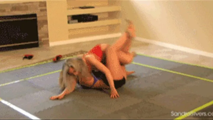 World Bondage Wrestling! Sandra VS Whitney- 1269 MOBILE