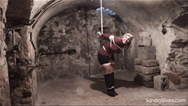 Buxom Sweater-ed Secretary Strappado-ed in the Dusty Dungeon! #1513