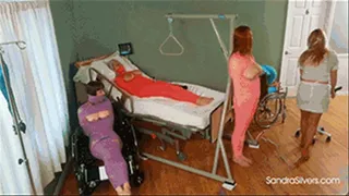 Nurse Lisa Gives Vivienne Aggressive Spanking Therapy as 3 Other Mummified MILFs watch! 1872