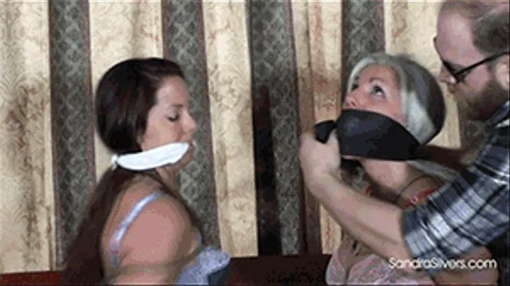 Burgled, Bound MILF Roommates in Girdles Get Gagged, Left to Attempt Escape! #2145