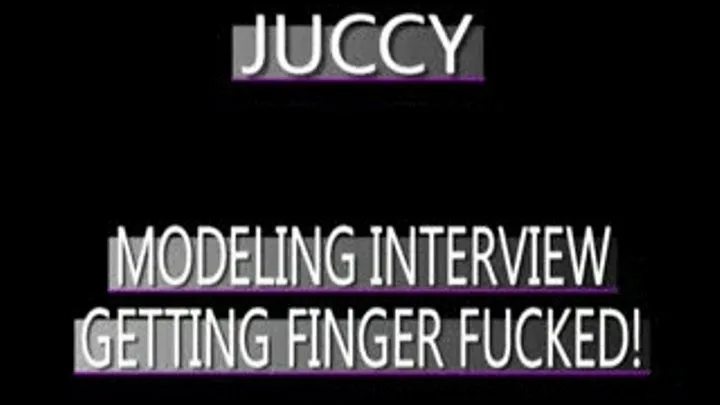 Ebony Model Juccy Gets Her Tight Pussy Finger Fucked! - AVI VERSION