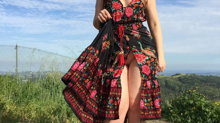 Luscious Lopez upskirt spanish dress