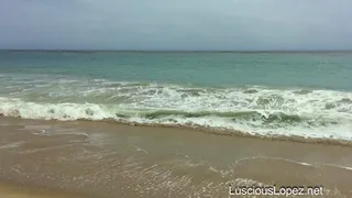 Luscious Lopez leotard booty beach