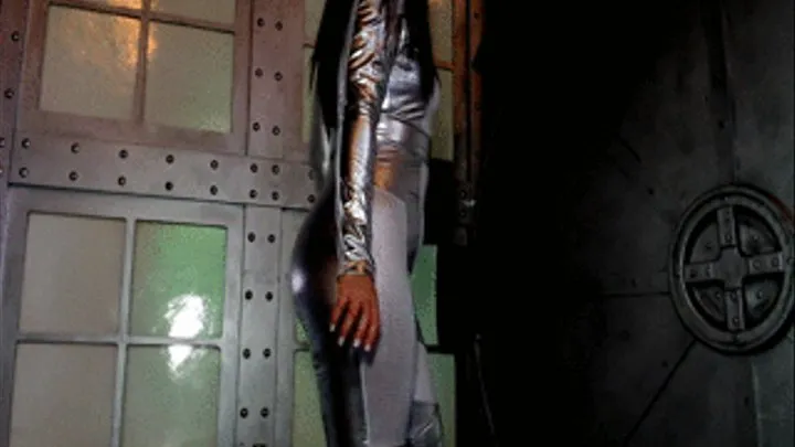 Luscious Lopez space ship catsuit