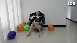 Nun Exploding Balloons
