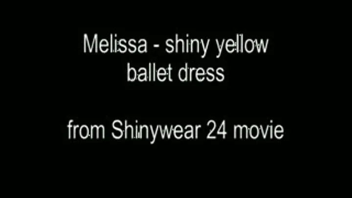 Shiny yellow Ballerina costume