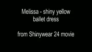 Shiny yellow Ballerina costume