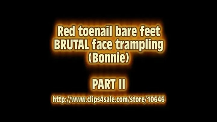 Brutal face trampling