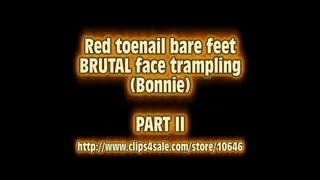 Brutal face trampling