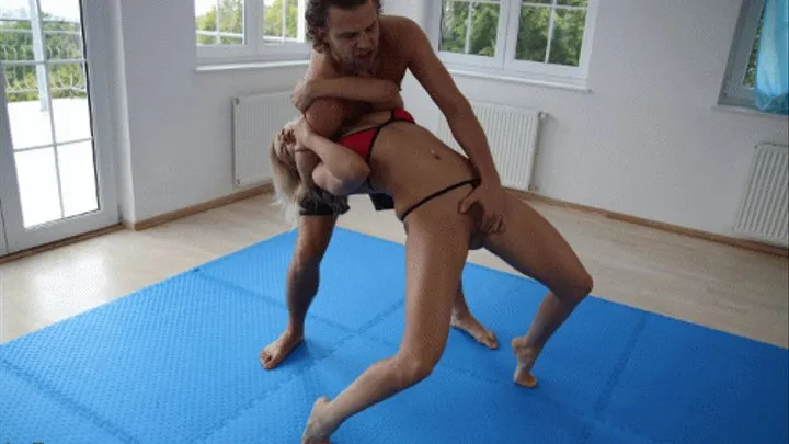 Zlata Gets Wrestled & Fucked To Submission