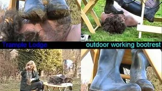 outdoor working footrest