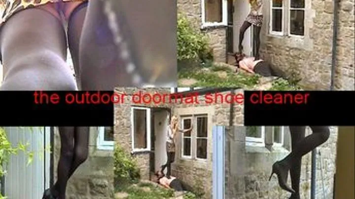 the outdoor doormat shoe cleaner