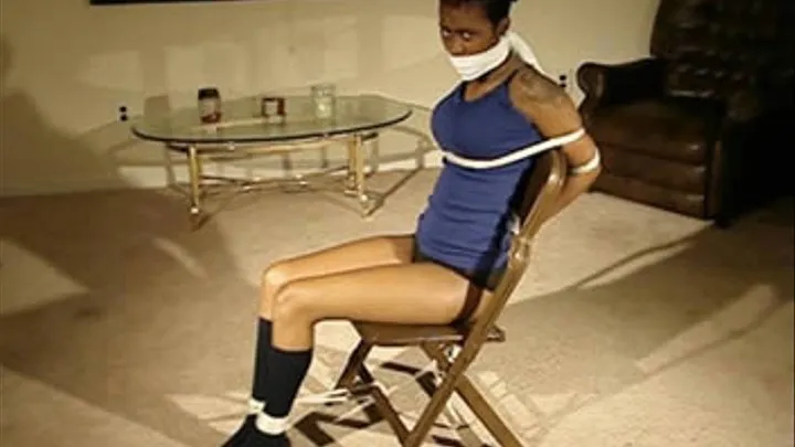 Nykisha-BGBv36 Chair-tied and Gagged in Panties and Socks