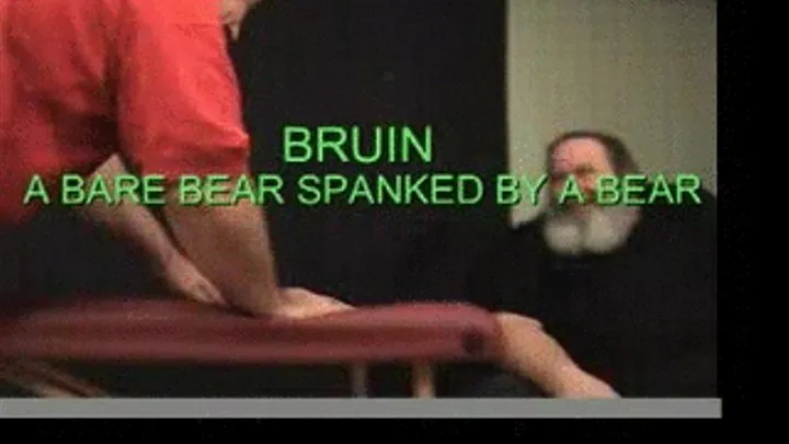 BRUIN...A BARE BEAR SPANKED BY A HUGE BEAR