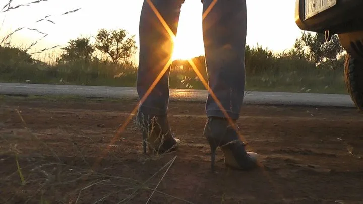 Cock stomping road trip (The tease)