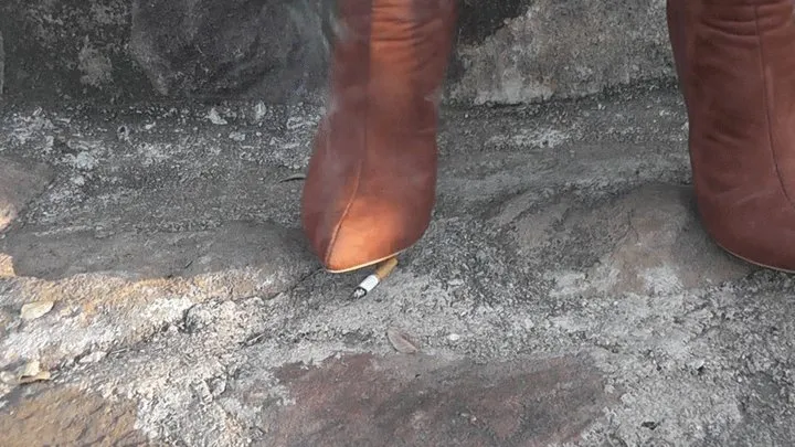 Cigs in sexy boots