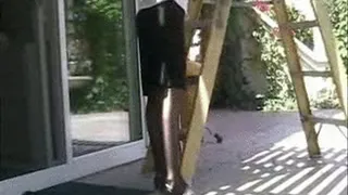 Loafers on a ladder