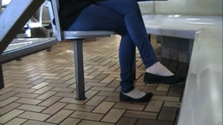 Black flats @ Mac Donalds ~ Shoeplay