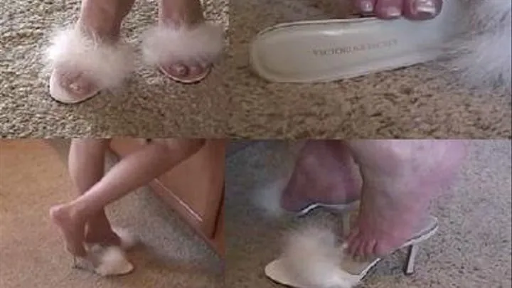 Victoria's Secret slippers - Dipping on carpet