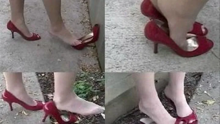 New red peep toes - The Walk - Cricket's 1st shoot