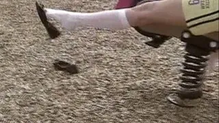 Cricket shoeplaying at the playground