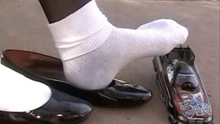 Funny car shoeplay with white bobby sox