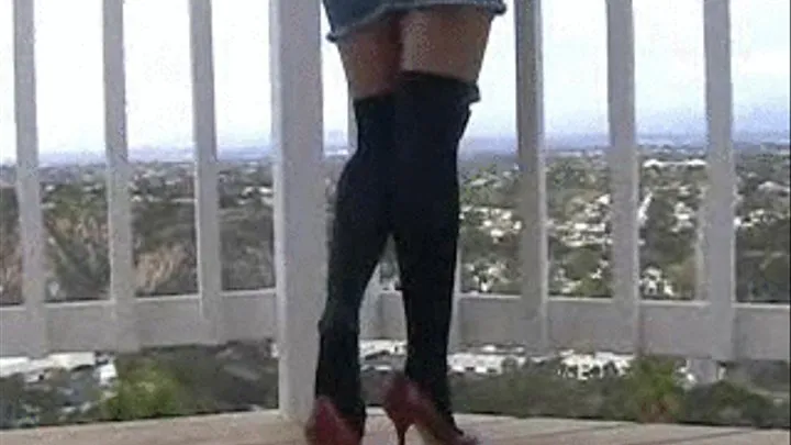 Stolen high heel ~ while dangling