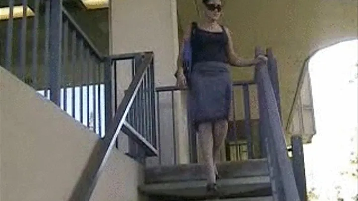 Baby Doll high heels on the stairs