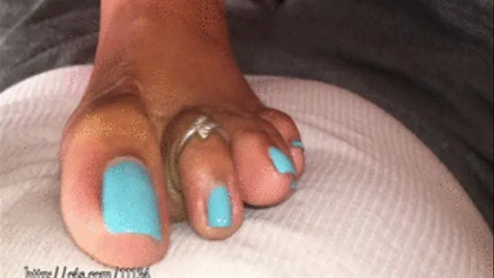 Storm's Dominating Baby Blue Footjob