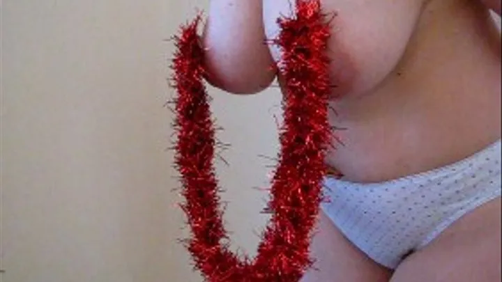 Dangling xmas tits