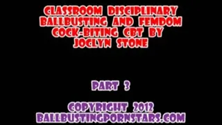 Joclyn Stone - Clothed Female Naked Male Classroom Ballbusting (Part 2 of 5 - MP4 format for Mac and )