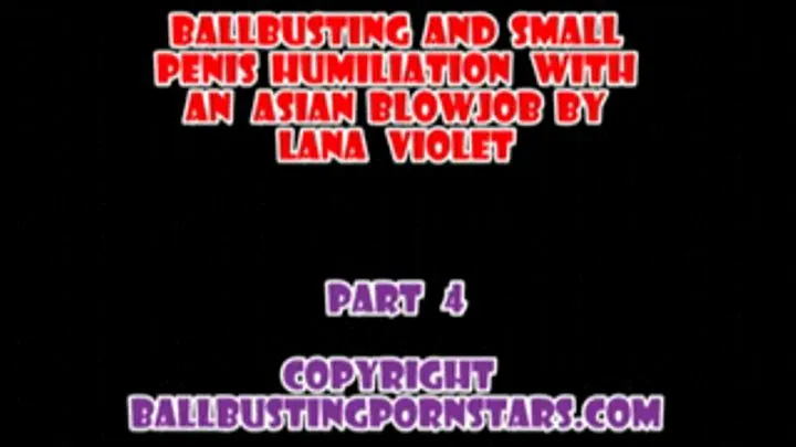 Lana Violet - Asian Blowjob and Slow Motion Foot Fetish Cumshot! (Part 4 - )