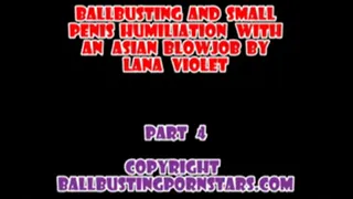 Lana Violet - Asian Blowjob and Slow Motion Foot Fetish Cumshot! (Part 4 - )