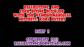 Kora Peters - POV Ballbusting and Barefoot Female Domination (Part 2 - MP4 format for Mac and users)