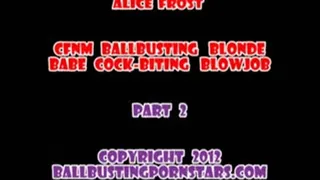 Alice Frost - POV Ballbusting and Ball-Stomping with a Clothed Female and a Naked Male (Part 2 - MP4 format for Mac and users)