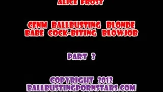 Alice Frost - POV Ball-Crushing with her Juicy Ass (Part 3 - MP4 format for Mac and users)